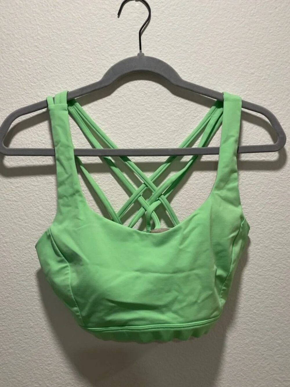 Lululemon Athletica Neon Green Free to Be Sports Bra